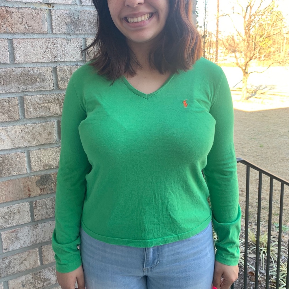 Ralph Lauren Sport Green Long Sleeve Shirt